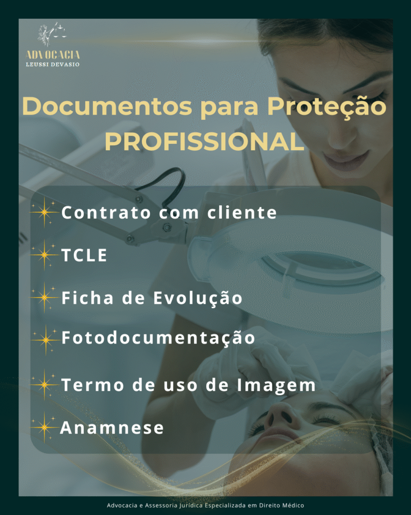 Documentos para segurança do profissional